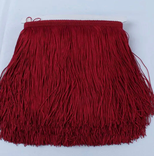 Wine Red 5 inch  Fringe