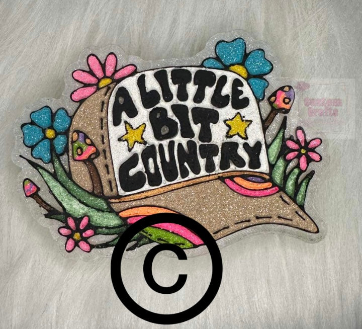 A Little Bit Country Trucker Hat Mold