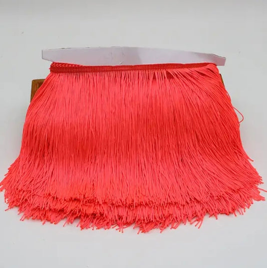 Neon Peach  5 inch  Fringe