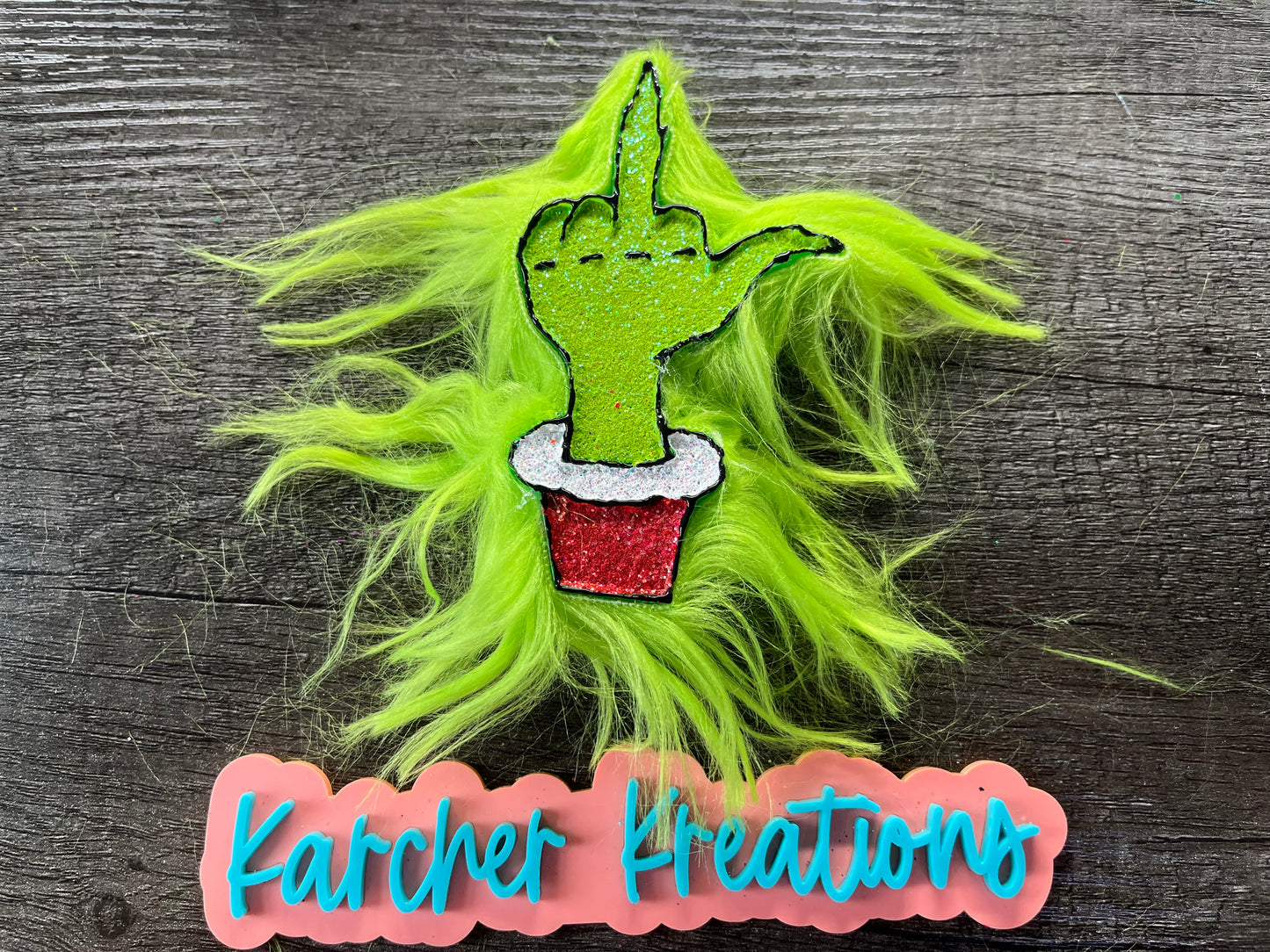 Green Guy Finger Freshie