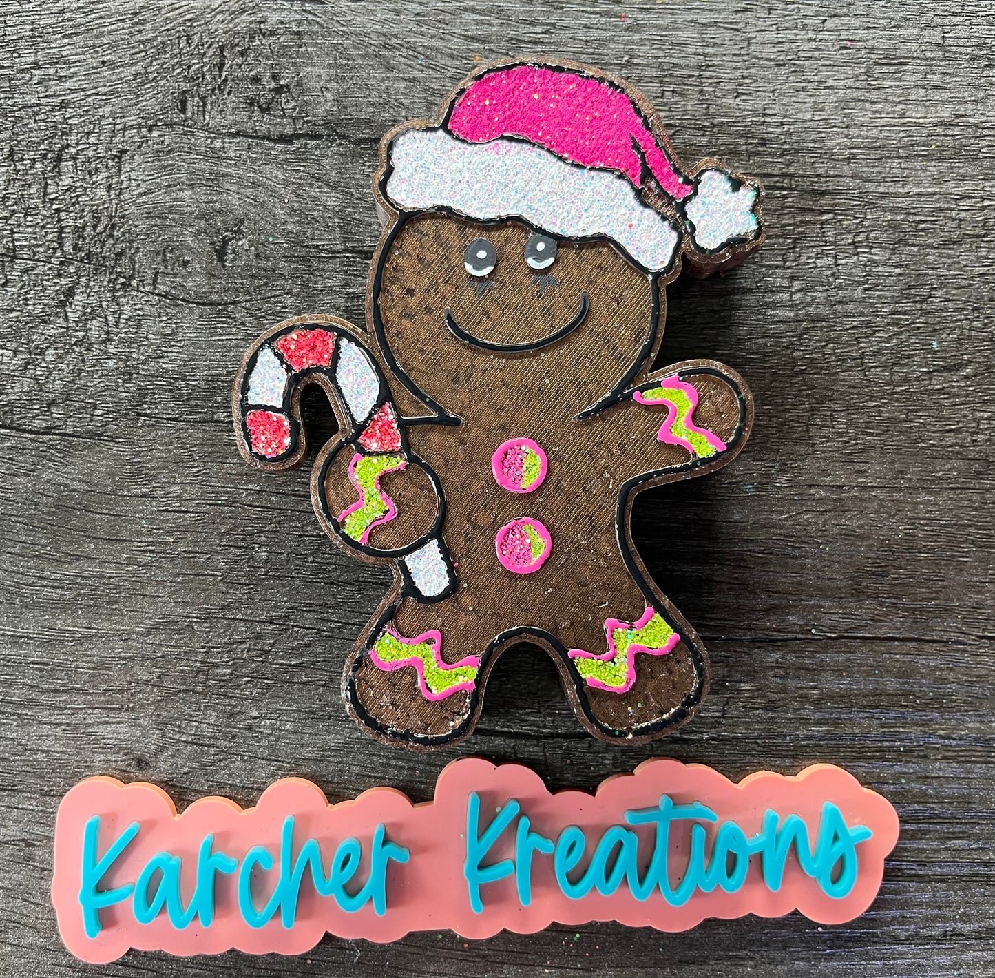 Gingerbread Man Freshie