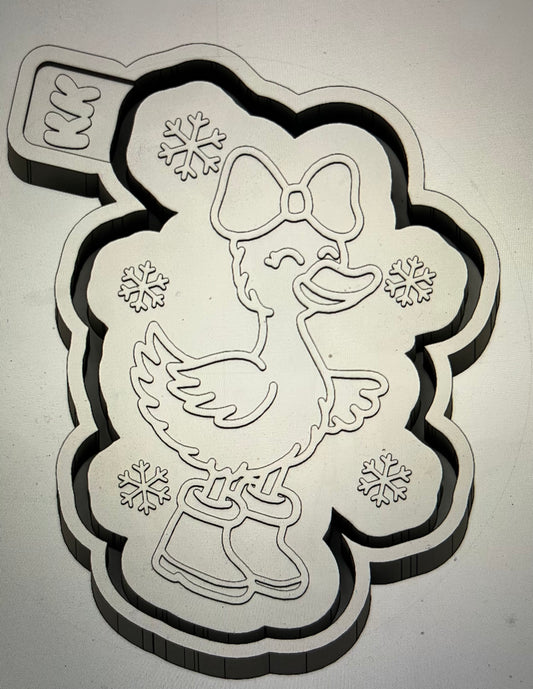 Snowflake Goose Mold