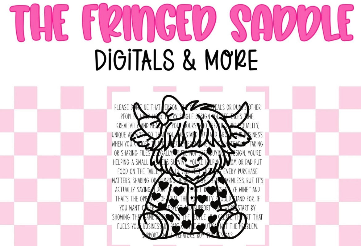 Highland with Heart PJs Mold