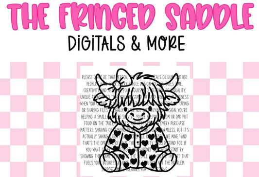 Highland with Heart PJs Mold