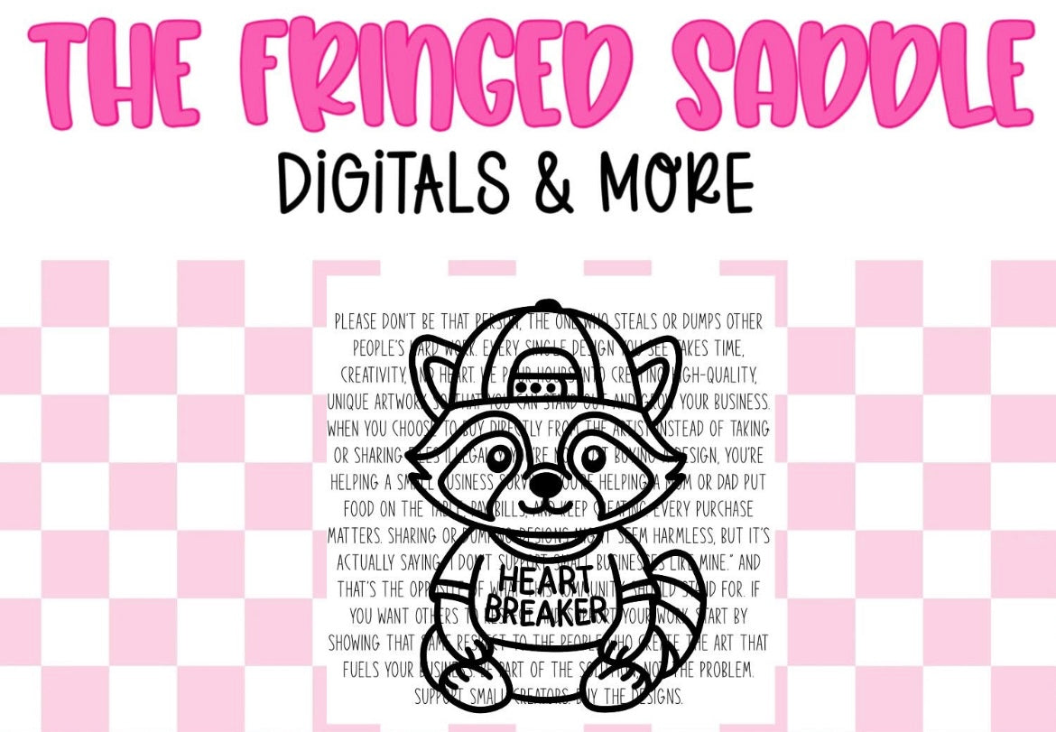 Raccoon Heart Breaker Mold