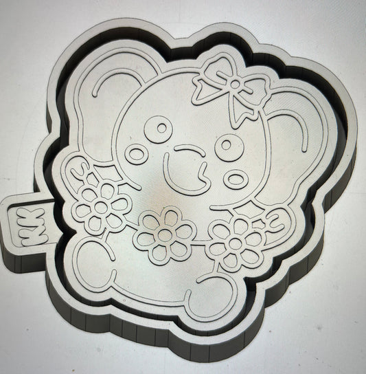 Elephant with Flowers Mold