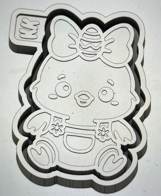 Chick in Overalls  Mold