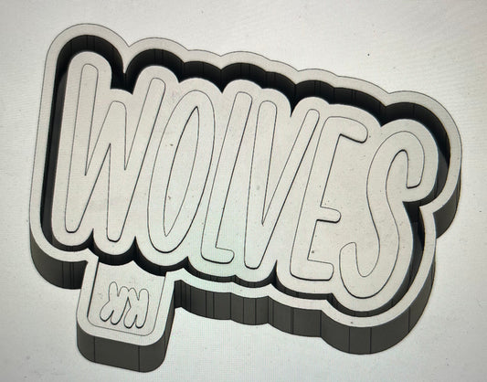 Wolves (preppy script) Mold