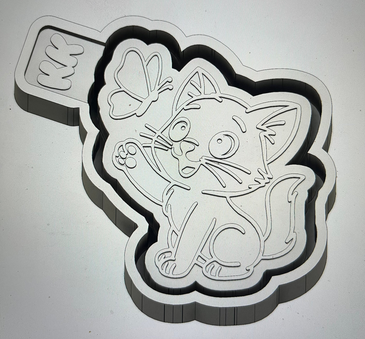 Cat with Butterfly Mold