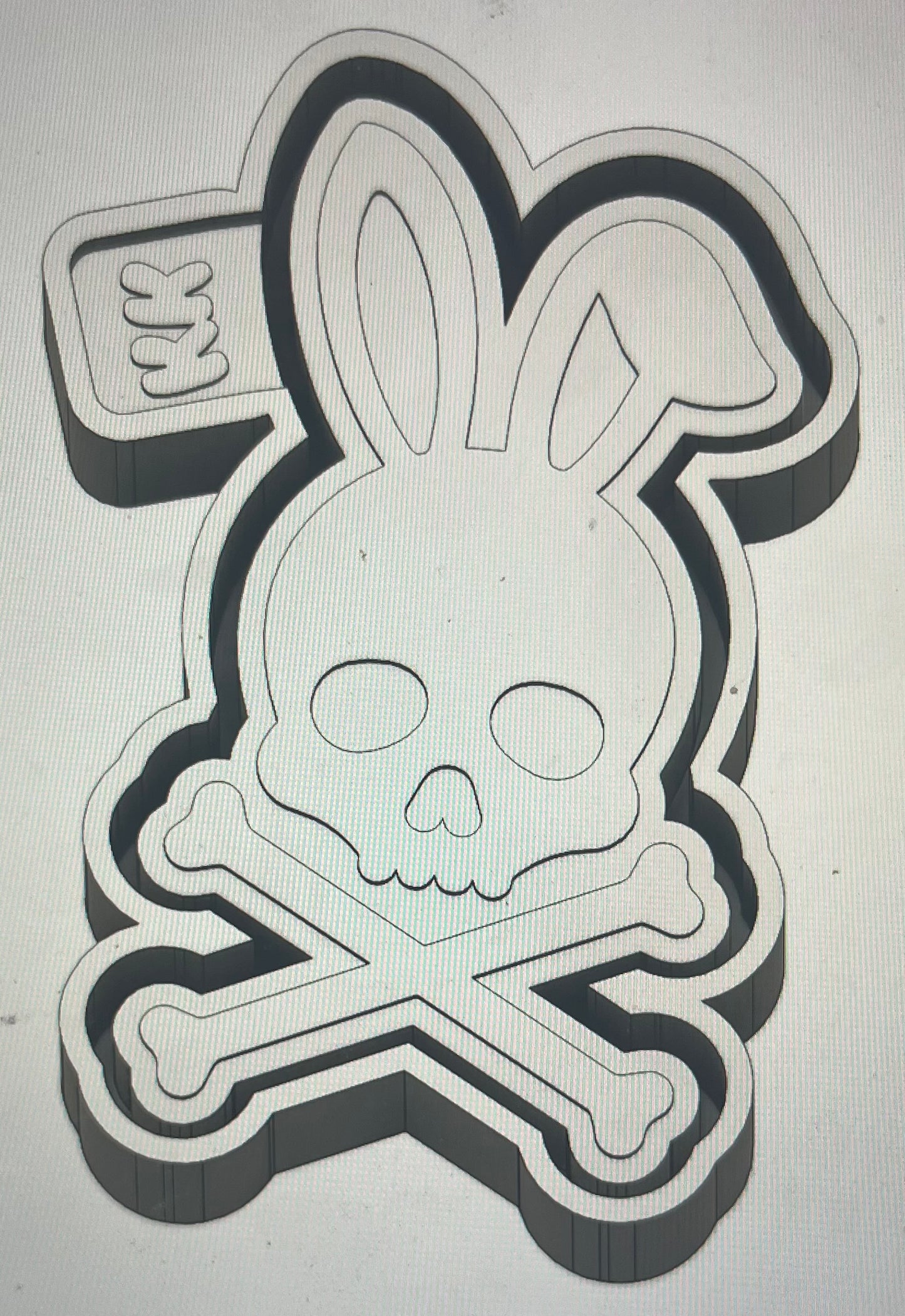 Bunny Skull & Crossbones Mold