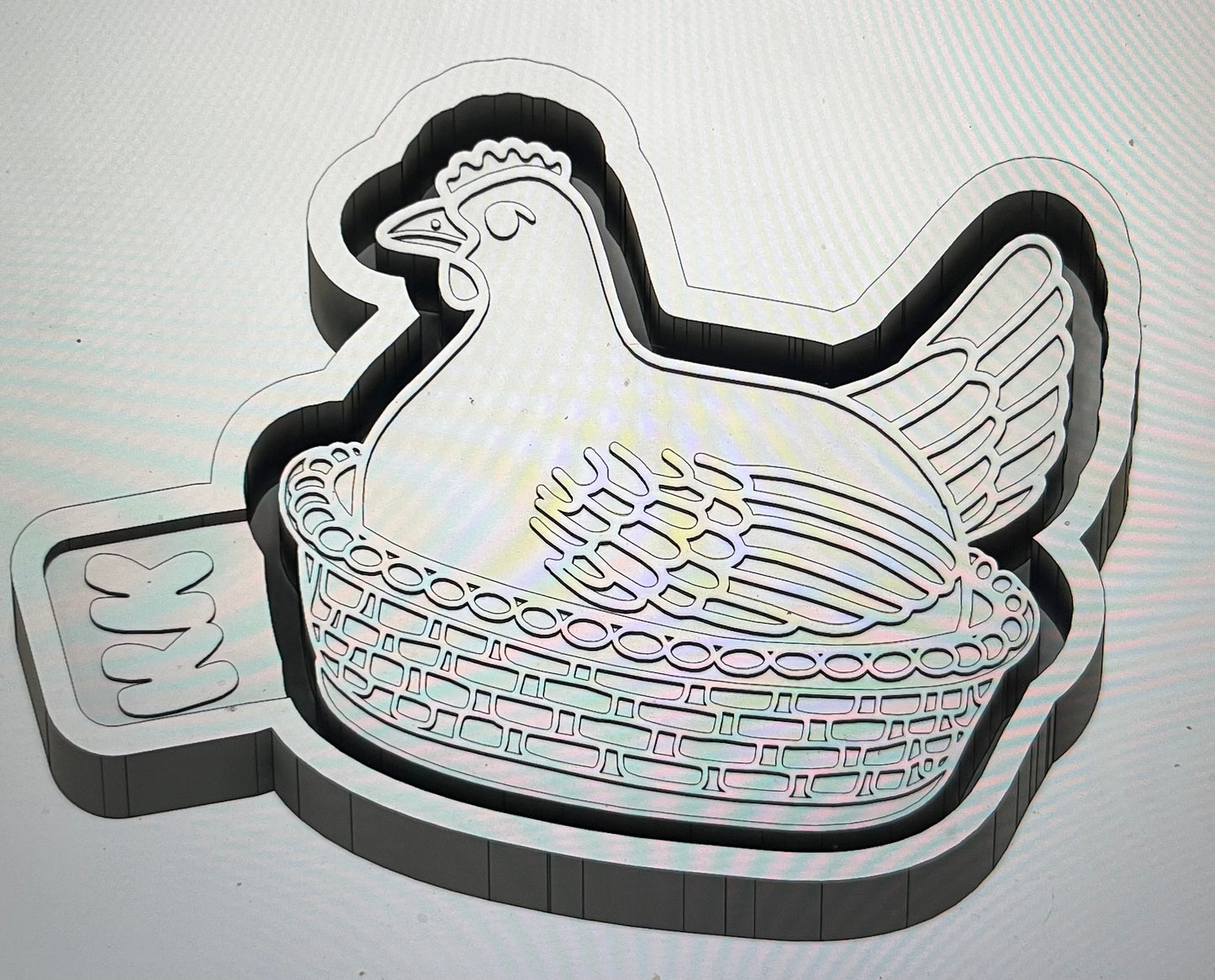 Hen in Basket Mold