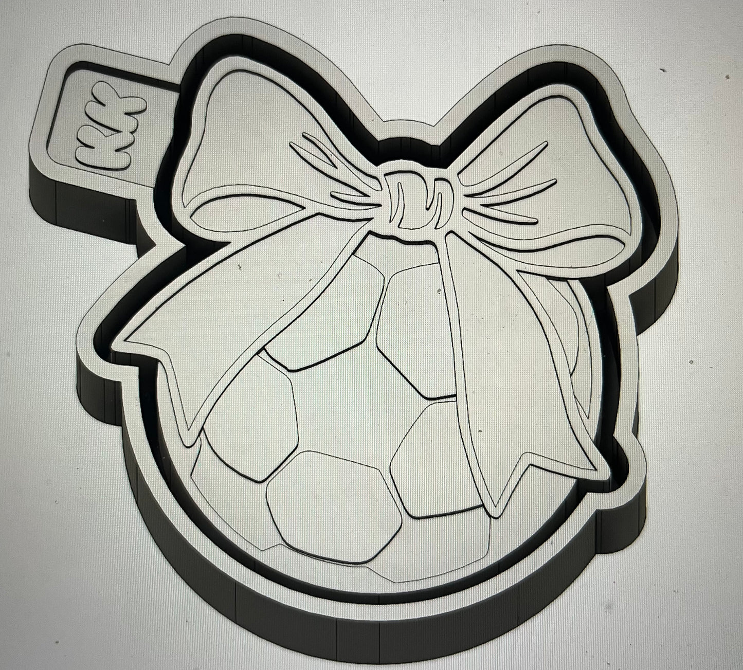 Soccer Ball with Bow Mold