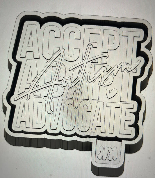 Accept, Adapt, Advocate Autism Mold