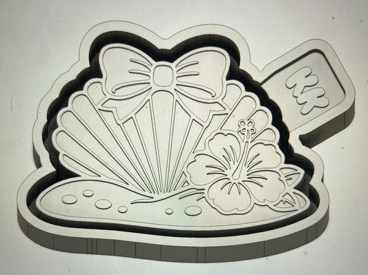 Seashell with bow  Mold