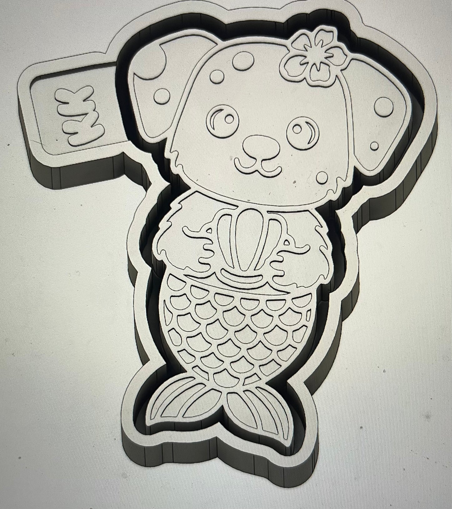 Mermaid Dog Mold