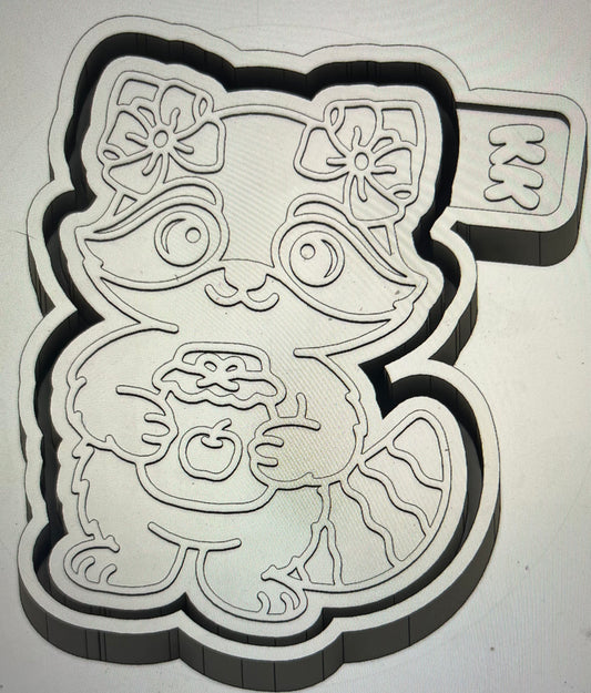 Raccoon with Jam Mold