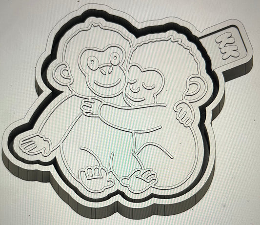 Monkey and Stuffed Monkey Mold