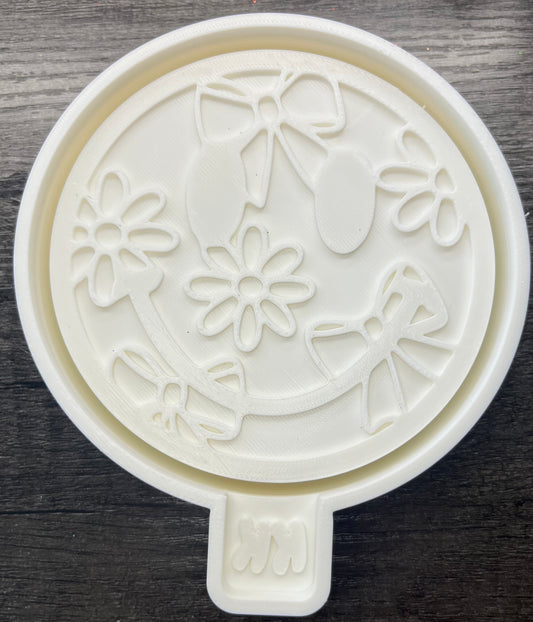 Happy Bow with Flower Mold