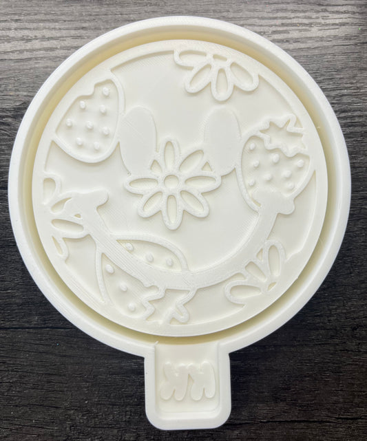 Happy Strawberry and Flower Mold