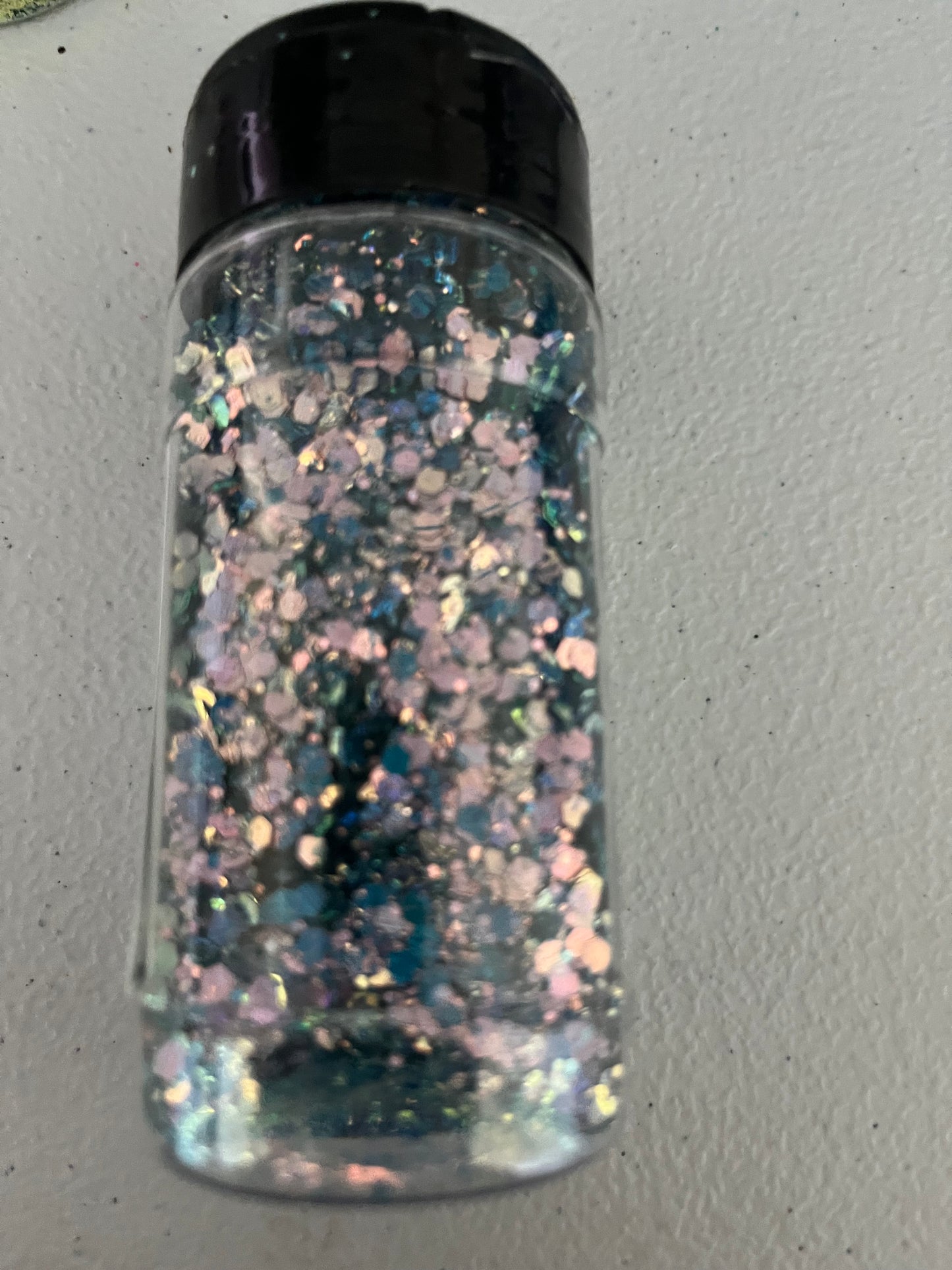 Steel Blue Glitter Destash