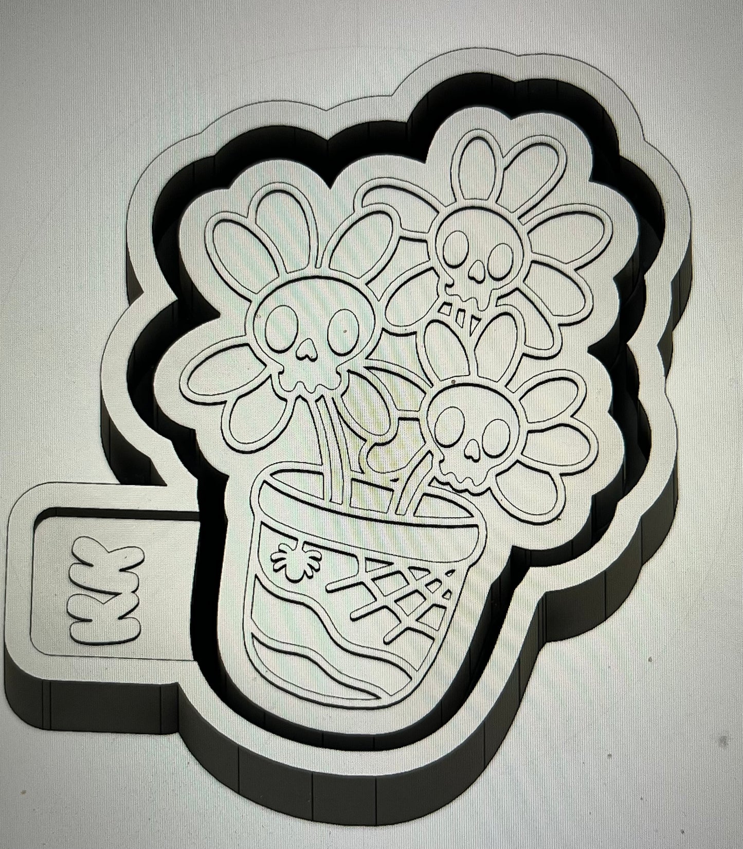 Plant With Skull Flowers Mold