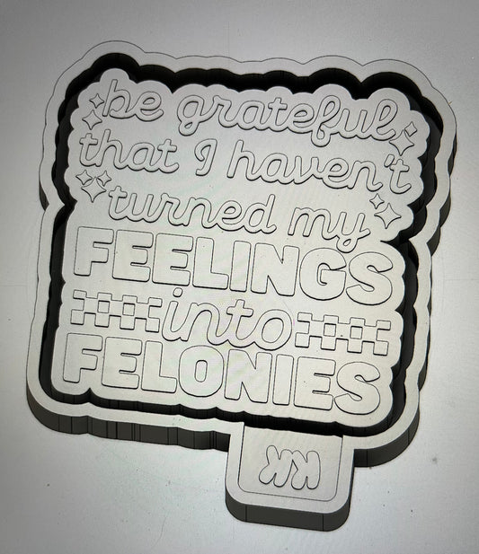 Feelings Into Felonies Mold