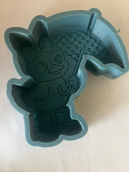Duck with Check Print Umbrella  Destash
