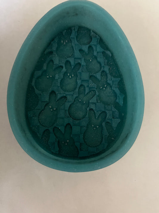 Checkered Print Egg with Peeps Destash