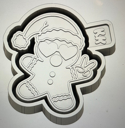 Gingerbread Blowing Bubble Mold