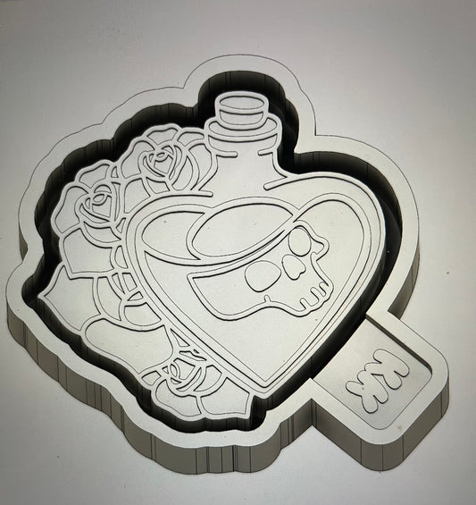 Jar with Skulls and Roses Mold