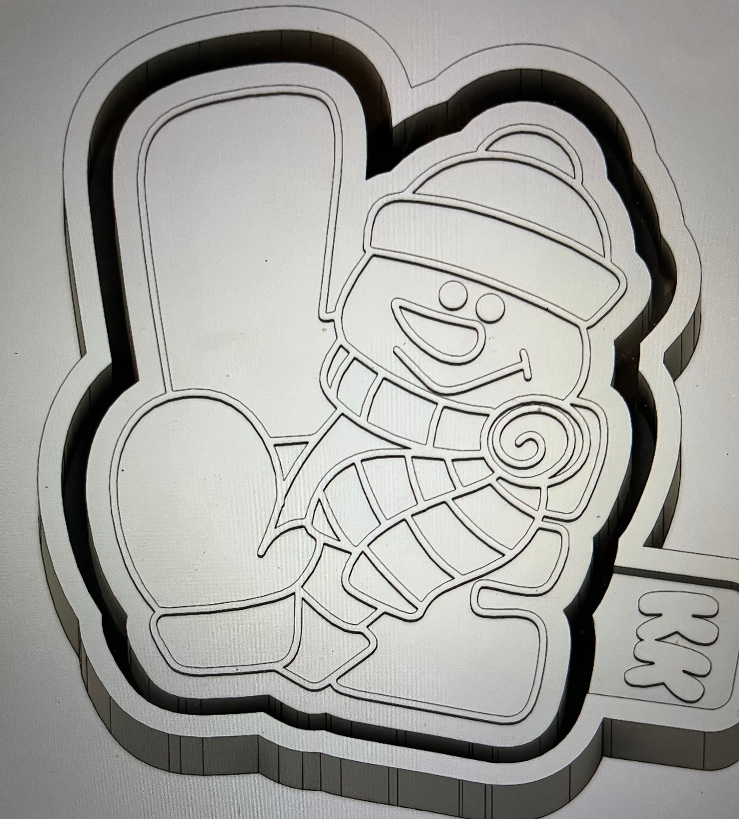 Love Snowman Mold