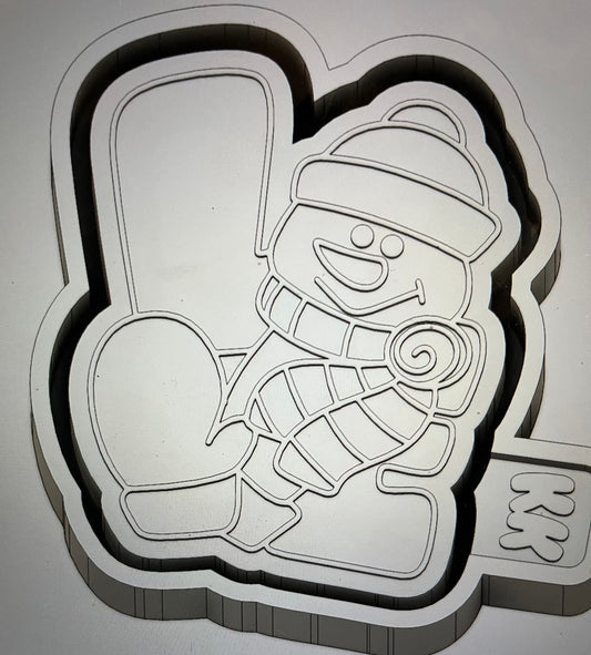 Love Snowman Mold