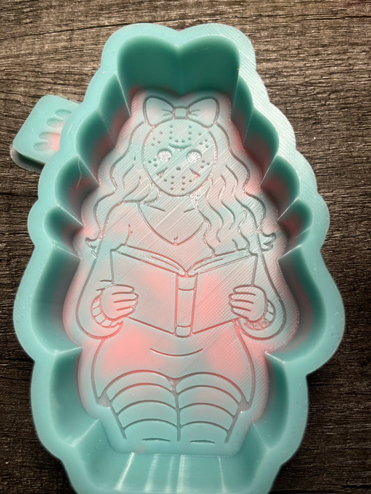 J Girl with Book Mold B-Grade