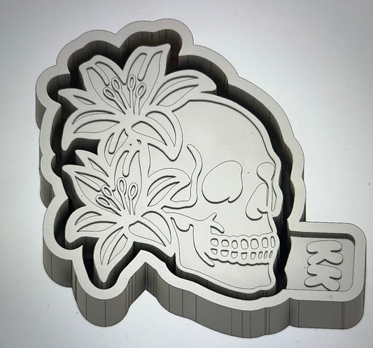 Skull Hibiscus Mold