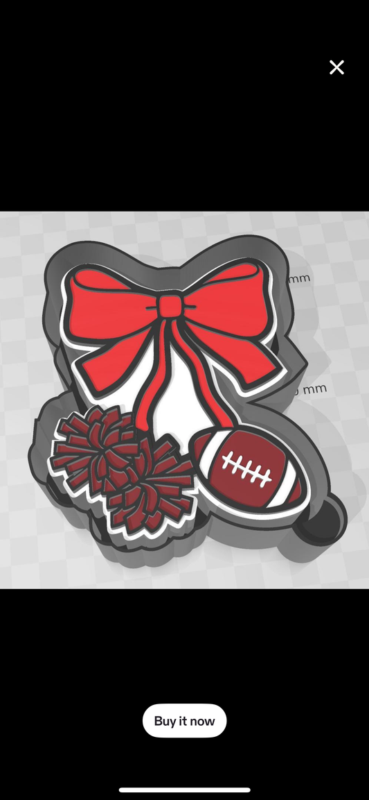 Cherry with Football and Pom Pom Mold