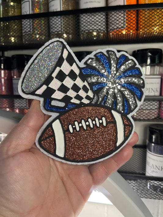Football, Megaphone, & Pom Freshie