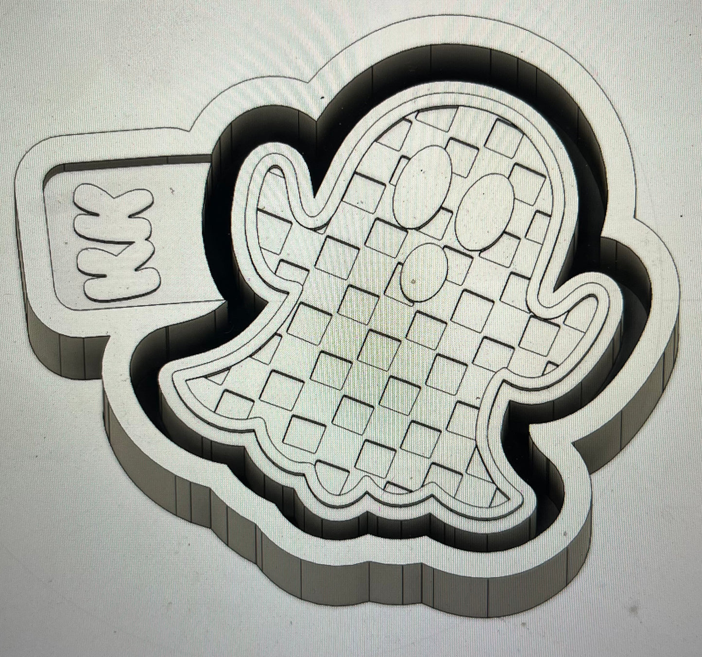 Checkered Print Ghost Mold