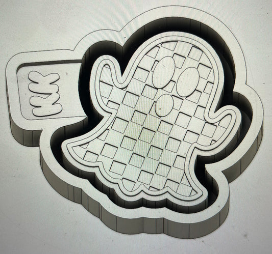 Checkered Print Ghost Mold