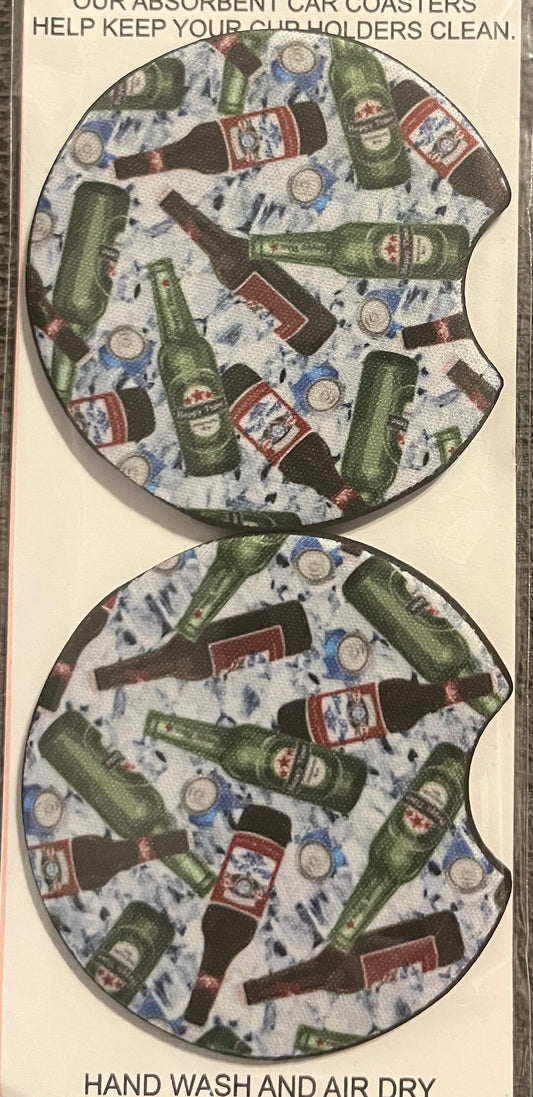 Beer Car Coaster 2 pack