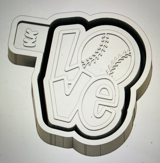 Love Baseball Mold