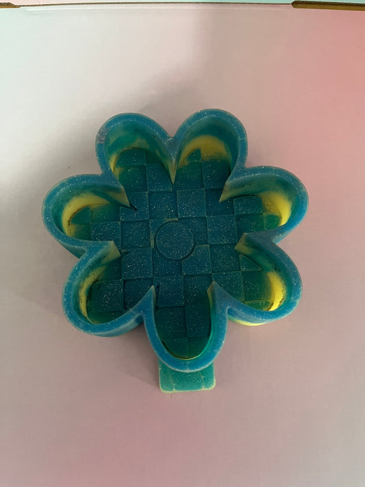 Checkered Print Daisy destash