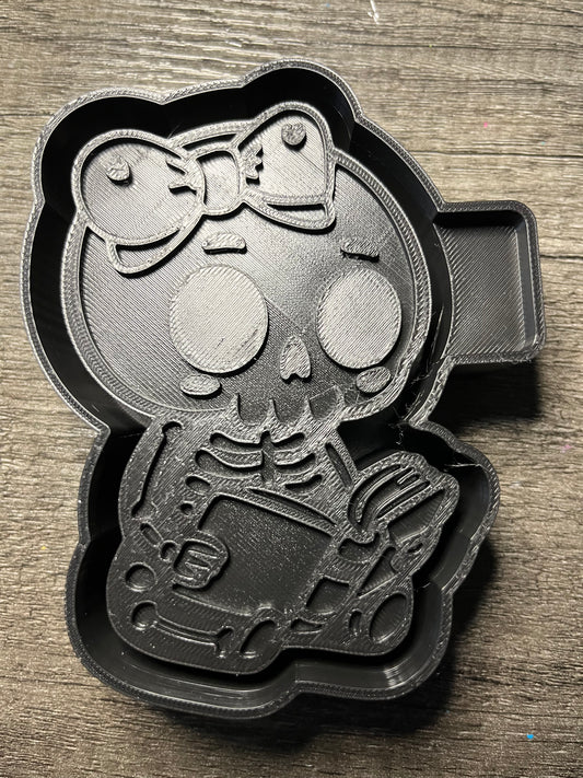 Skelly with Book Mold