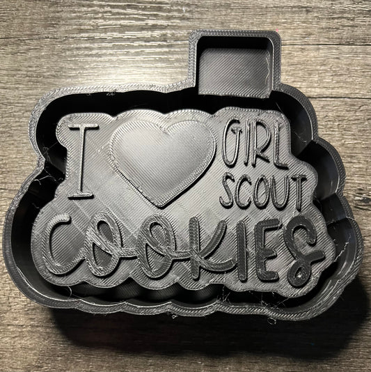 I Love Girl Scout Cookies Mold