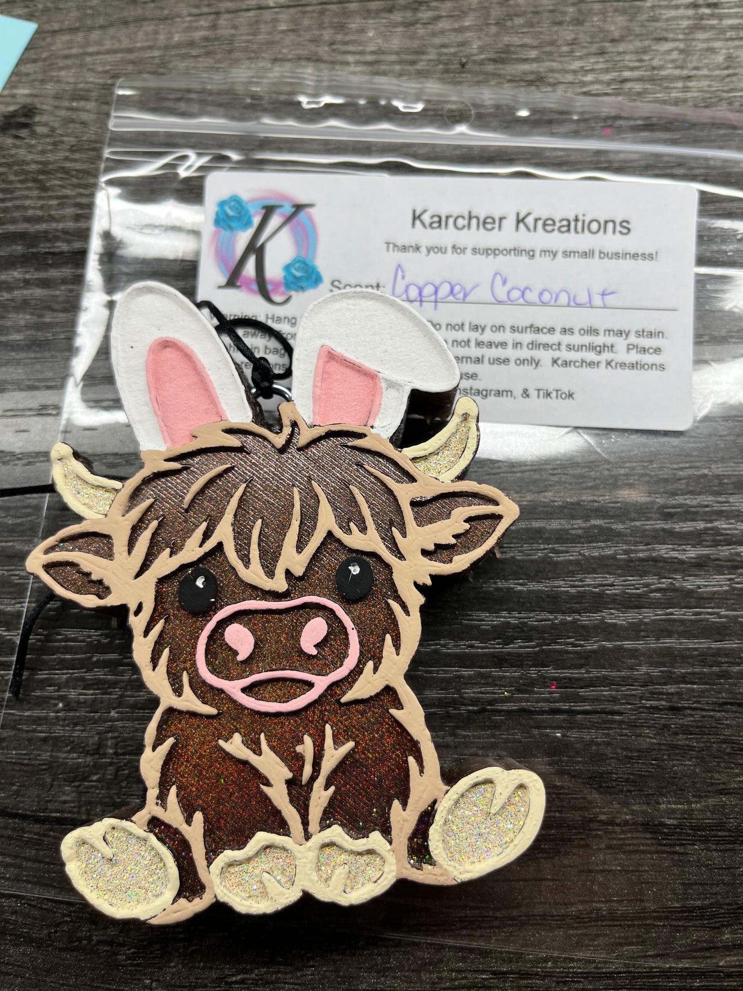 Highland with Bunny Ears- Copper Coconut