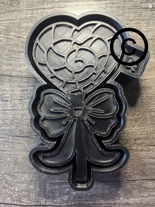 Heart Sucker with Bow Mold