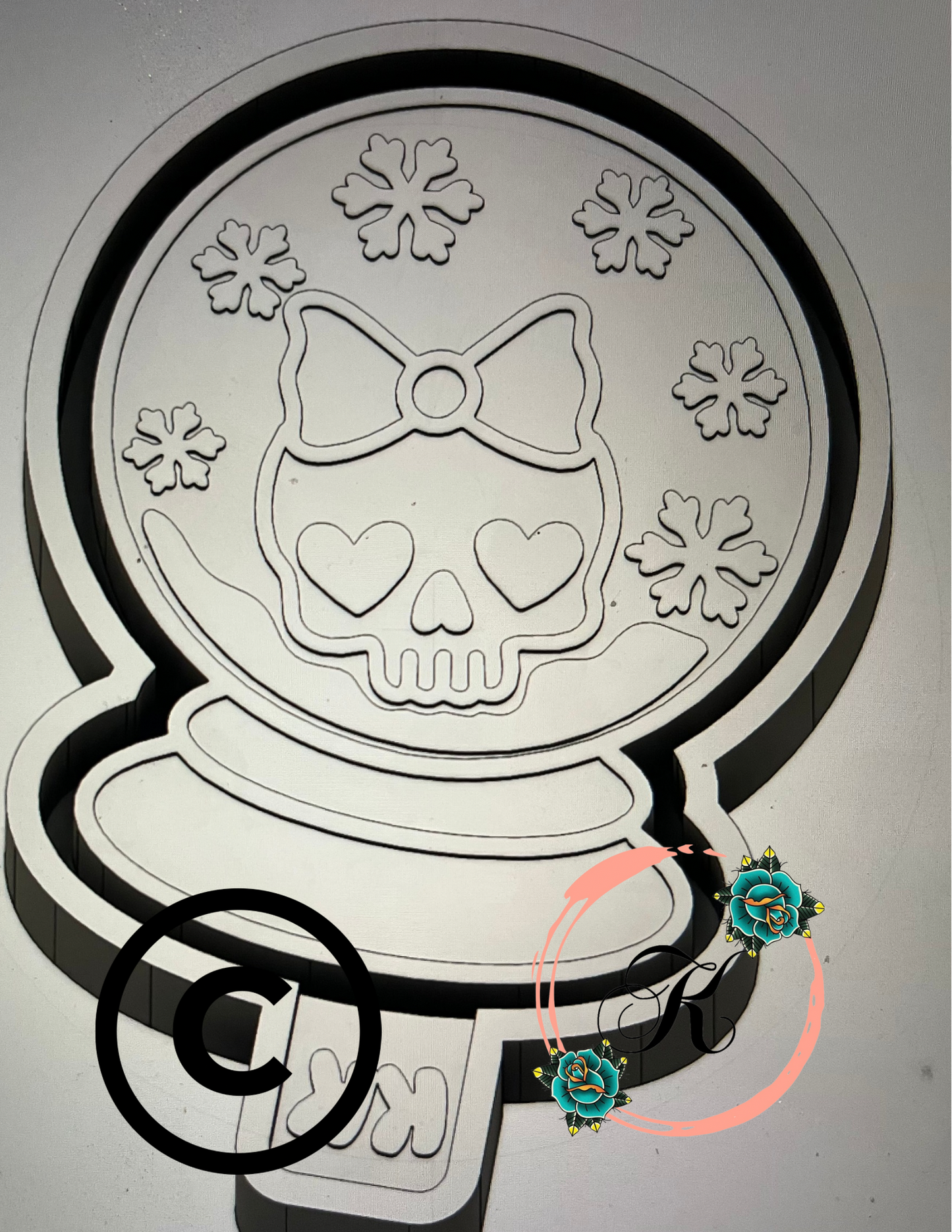 Skull Snow Globe Mold