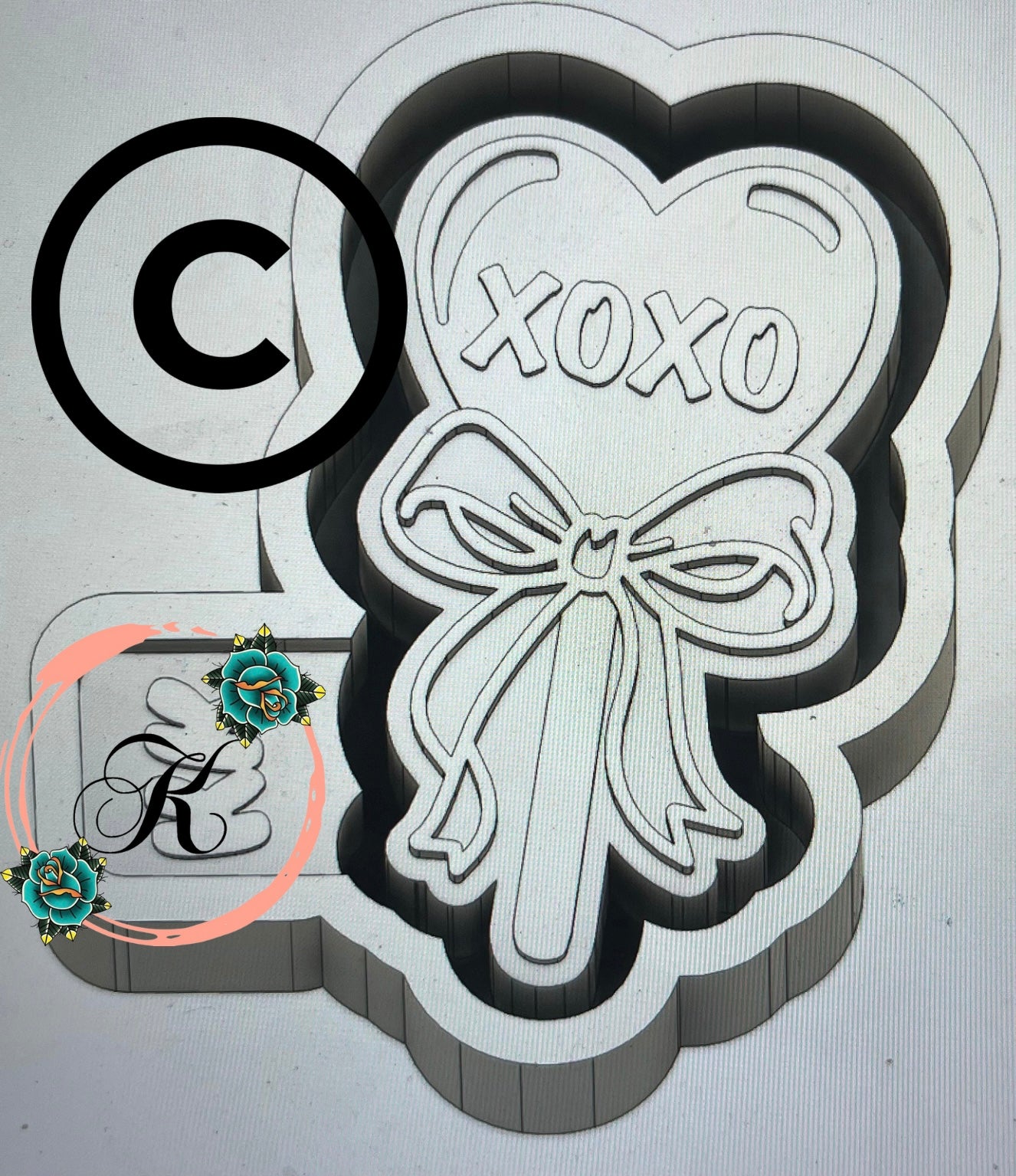 XOXO Heart Sucker Mold