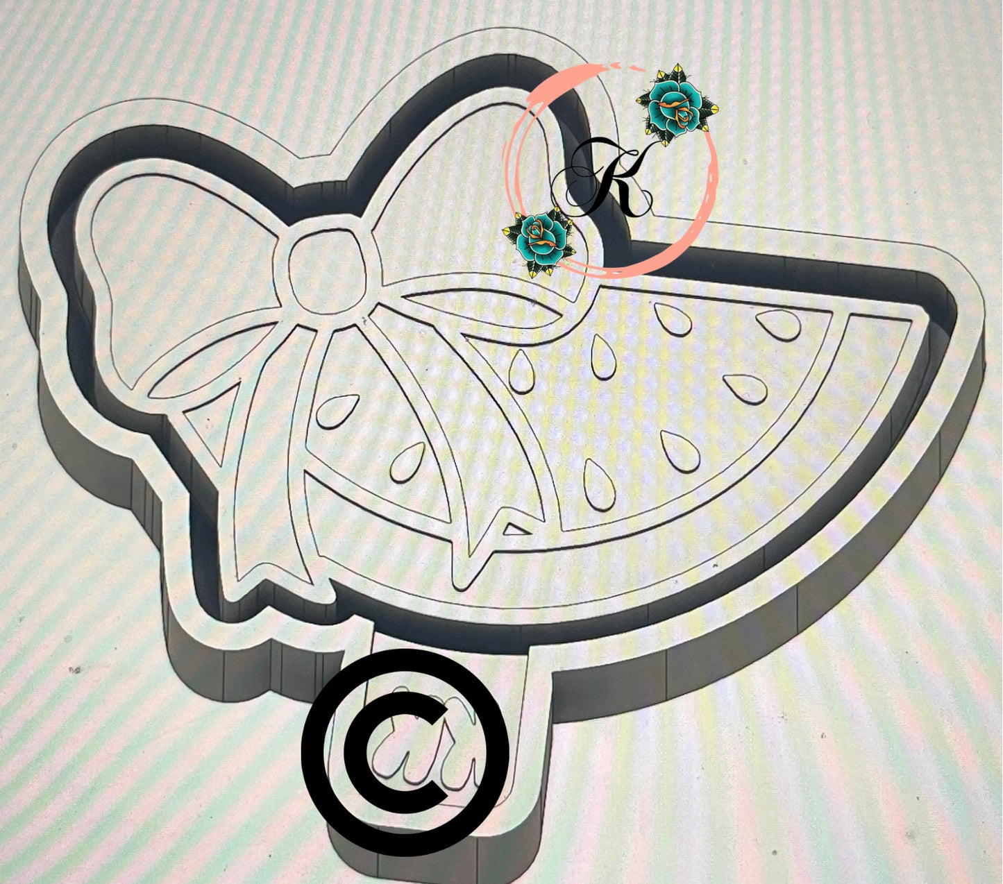 Watermelon with Plain Bow Mold