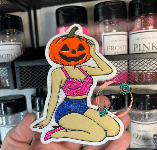 Pumpkin Head Pin Up Freshie
