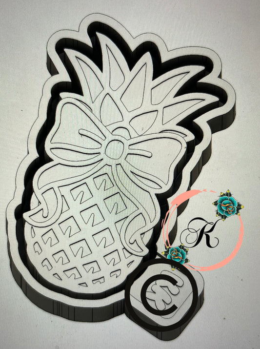 Pineapple with Bow Mold